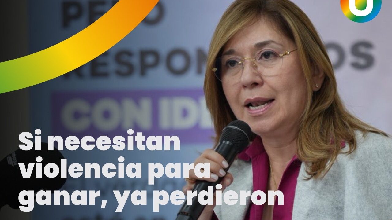 Si necesitan violencia para ganar, ya perdieron